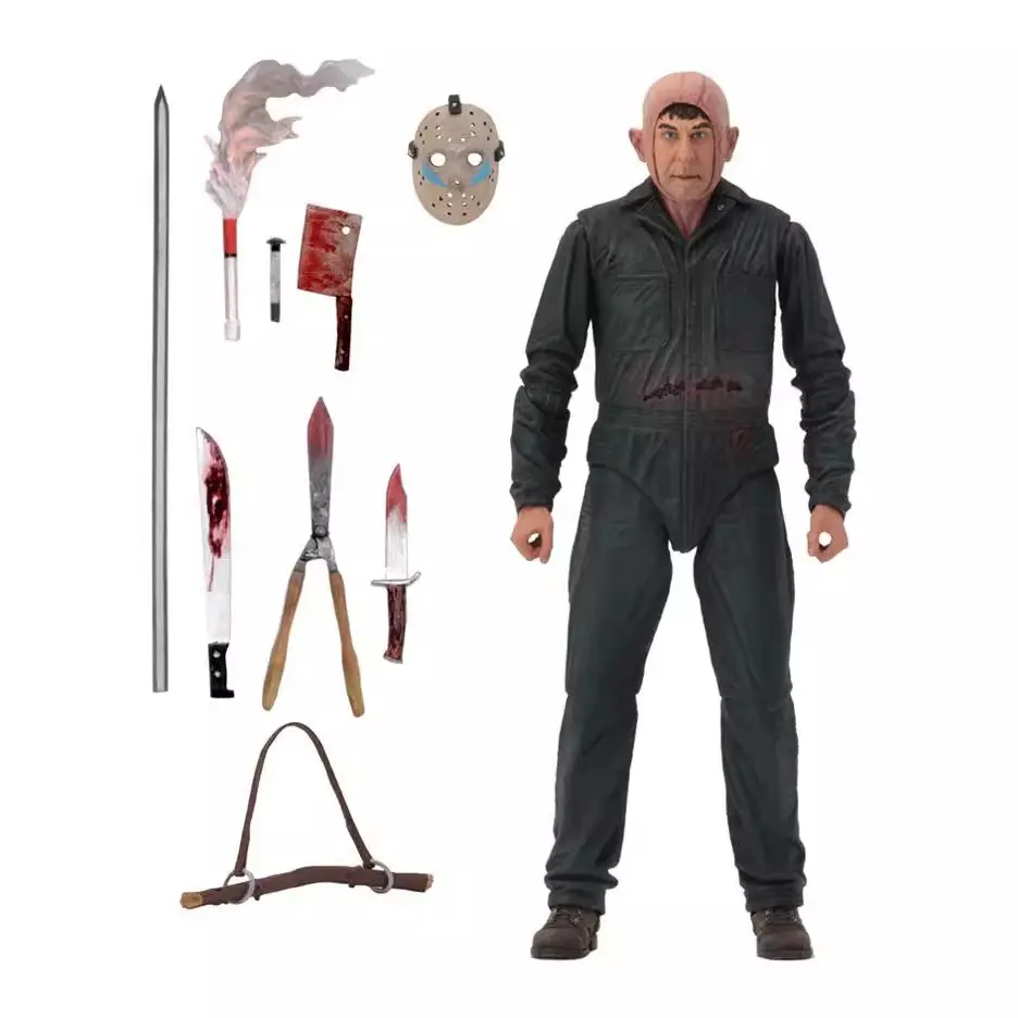 Neca 39721 Jason Roy Burns 13th Friday 7 Inch Action Figure Model, Collectible Toy, Collectible Pvc Figure, Party Gift, Halloween, Easter Present