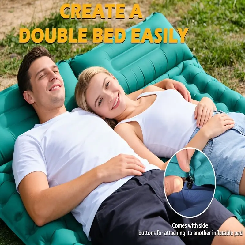 Portable Inflatable Sleeping Pad for Outdoor Camping, Lightweight and Compact Design, Ideal for Hiking and Travel, Enhance Sleep Comfort, Airbeds