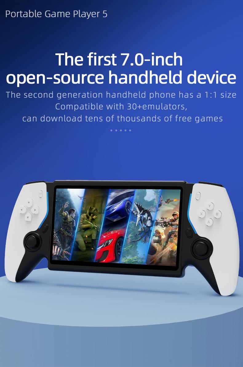 Portable open-source game console with HD arcade support for two-player battles and dual controllers