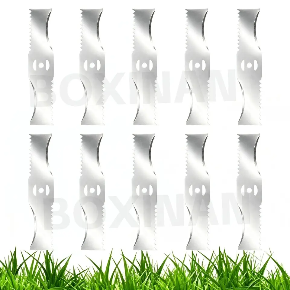 10-Pack Cordless Lawn Mower Blade Replacement, Heavy-Duty Grass Trimmer Blades, Garden & Yard Maintenance, Outdoor Landscaping Accessories