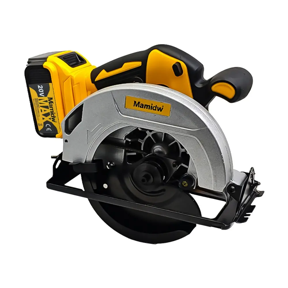 Mamidw Brushless Lithium Electric Circular Saw, 7 Inch 12000 Rpm, Adjustable 0-45 Degrees, Ideal for Wood and Aluminum Plastic Cutting