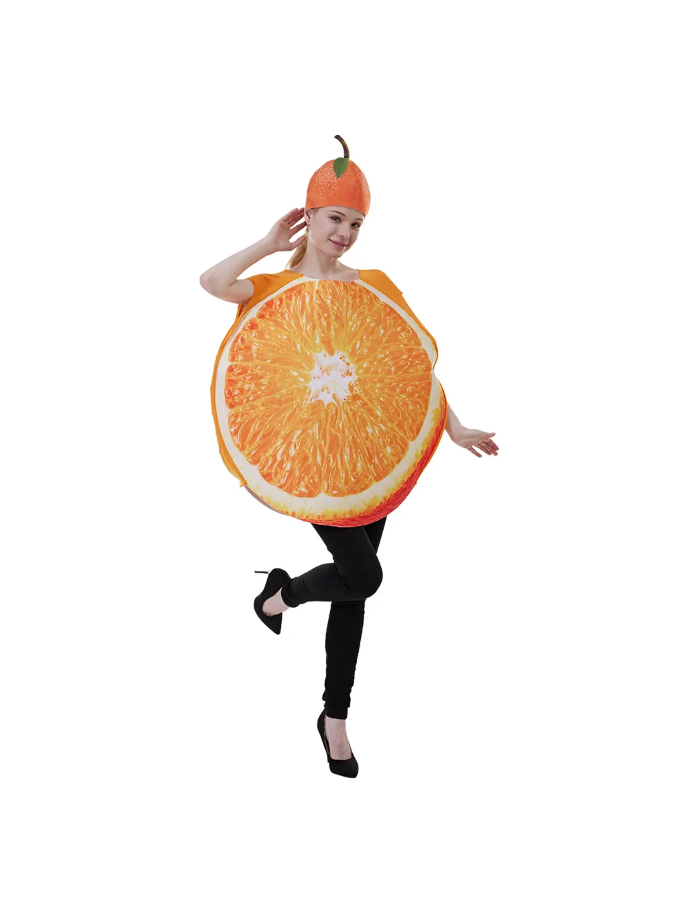 Ladies Dress Up Costumes & Cosplay Costumes Halloween Fun Fruit Sliced Costumes Adult Orange Play Costumes Vegetable Party Bar Show Costumes
