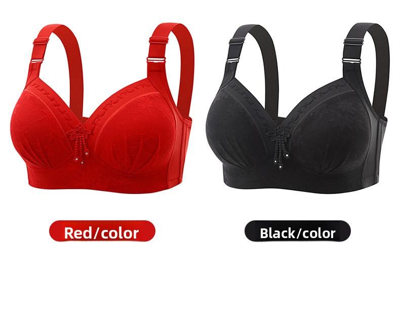 5 PCS/ 3PCS Elegant Lace Non-Wired Bra for Women Comfortable Push-Up Bralette Everyday Underwear Lift Support Breathable Lingerie T-Shirt Mother Fashion -RR
