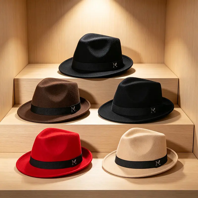 Unisex wool fedora, suitable for retro, casual, and other styles, enhancing your look.A retro British-style cowboy hat/fedress hat, perfect for gifting.