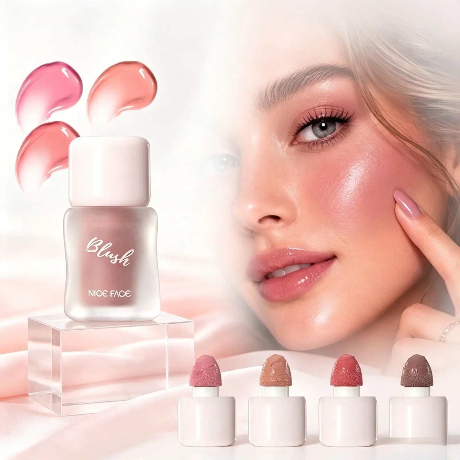 Dewy Glow Liquid Blush Instant Natural Flush & Hydrating Tint  Viral Makeup Essential