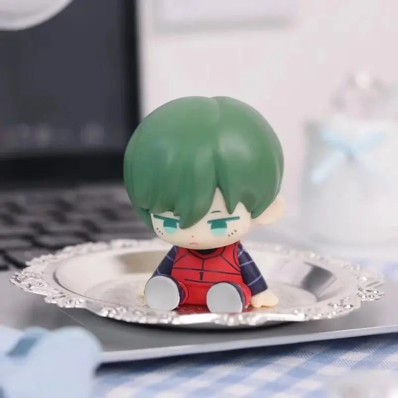 Genuine Blue Lock Series Blind Box Authentic Kiyomizu Ichi Ito Shin Sitting Figures Trendy Toy Ornament Model For Festive Gift