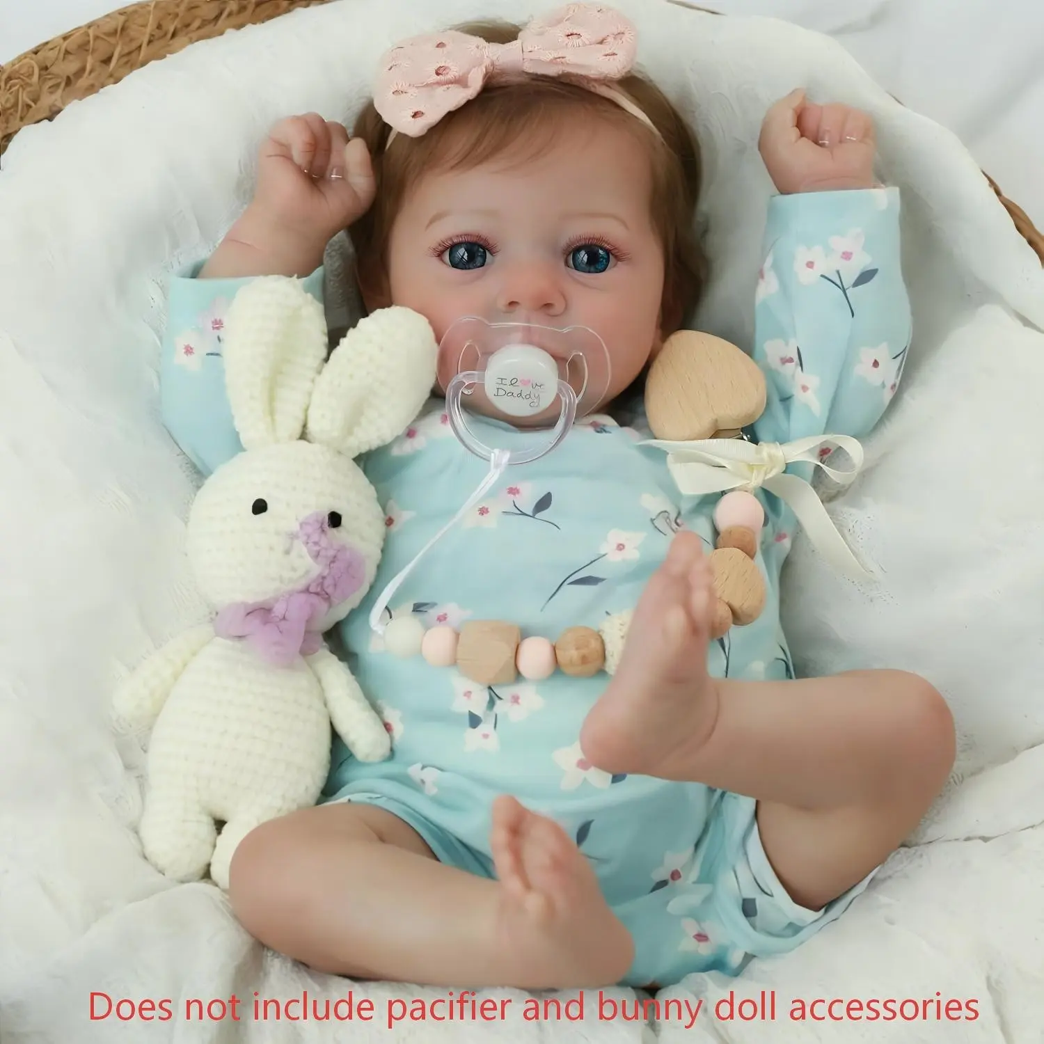 Realistic Baby Doll 18 Inches Soft Silicone Newborn Infant Toy, Lifelike Design for Kids, Safe & Durable Plaything for Children
