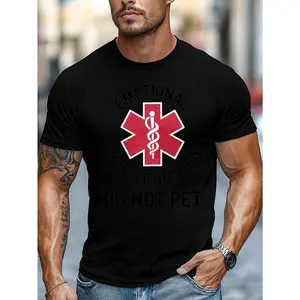 Casual, Men's T-Shirt, Emotional Support Husband Do Not Pet, Everyday Wear, Gift For Husbands