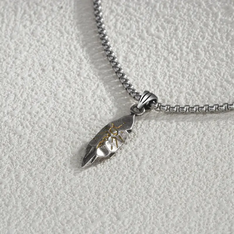 retro with round bead chain