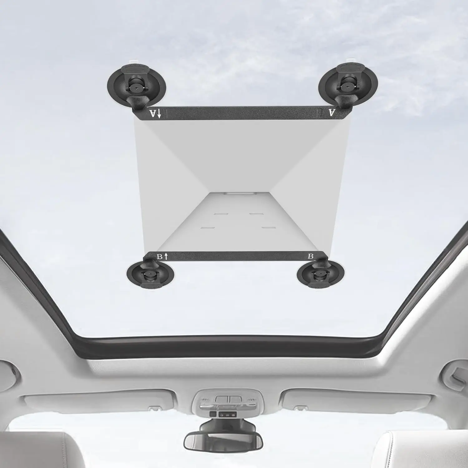 Starlink Mini Sunroof Suction Cup Mount Black Starlink Mini  Mount Secure Suction Cup Mounting Kit for , Window, Sunroof, RVs, - Suction for   Signal During Driving