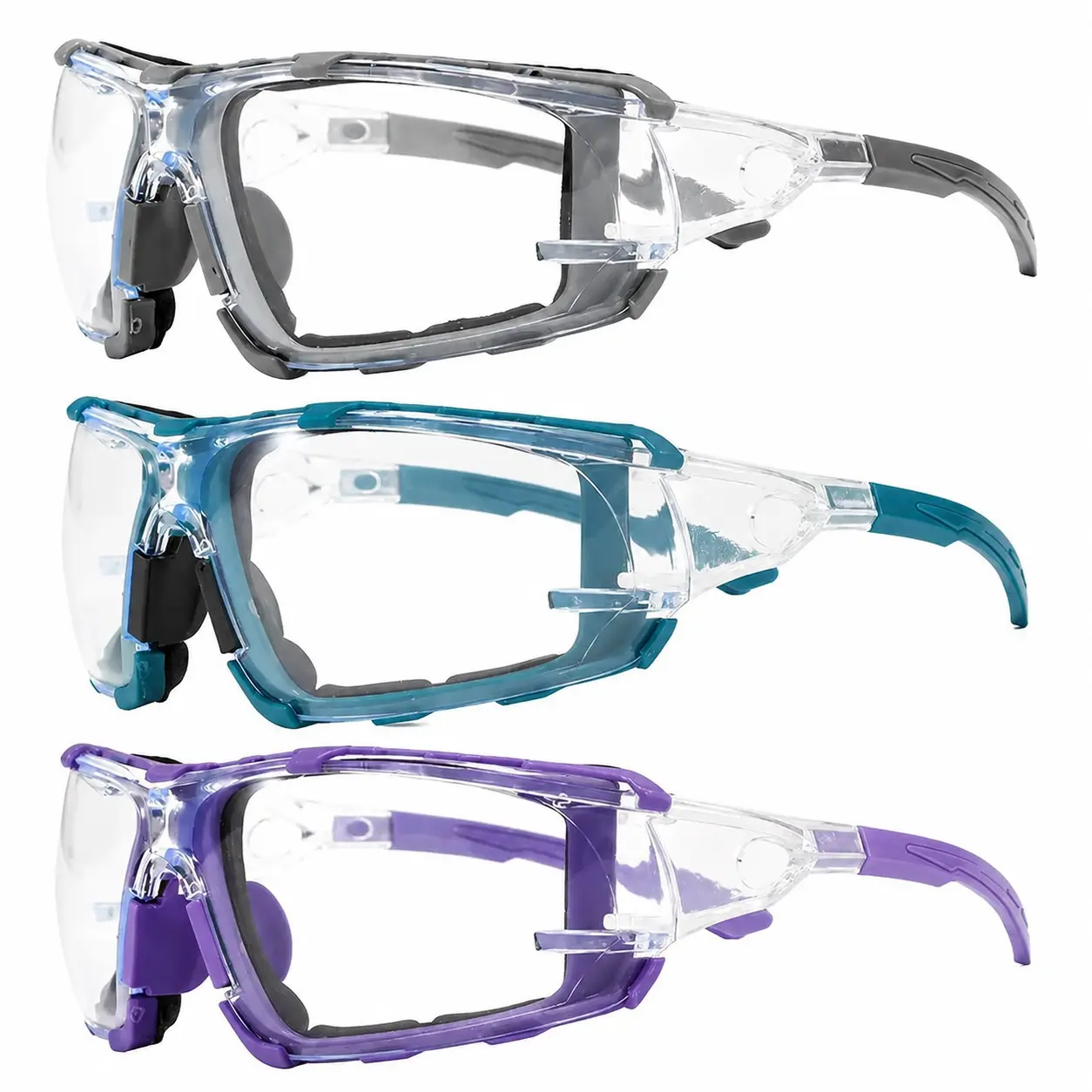 Industrial-Grade Safety Goggles - Advanced Anti-Fog Coating, High-Impact Polycarbonate Lenses, Splash-Proof Sealed Design, Wide Peripheral Vision, Comfortable Adjustable Strap - Ideal for Construction, Manufacturing Environments