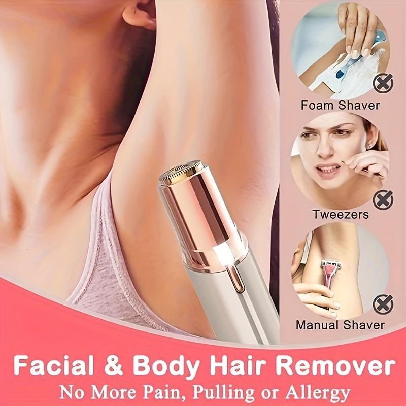 [Painless Facial Epilator] Painless Dual Purpose Female Facial Epilator & Trimmer | Eyebrow Razor for Lips, Body, Arms, Beard, Hair & Chin - Valentine's Day Gift for Mother, Girlfriend, Home & Travel