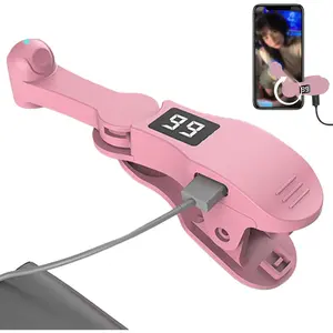 Portable Smartphone Auto Clicker, Phone Accessories for Selfies, 1-99 Adjustable Speed, 180° Rotating Simulated Finger Screen Tapper, Silent Clip-On Design, Easy Installation