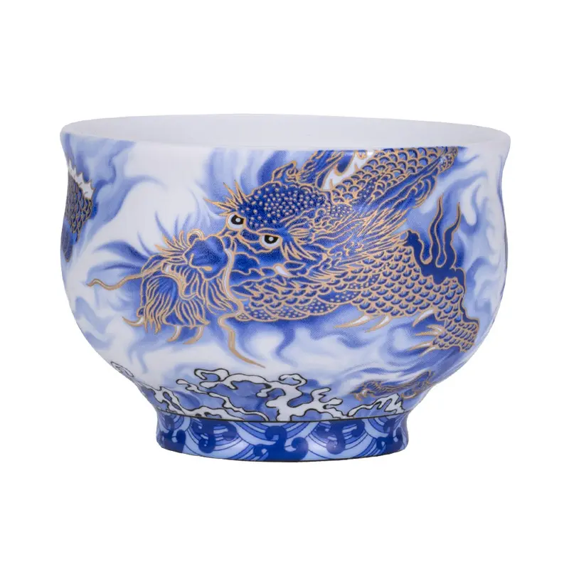 Jianzhan Mineral Porcelain Decorative Lamp - Authenticity & Durability, Traditional Chinese Collectible, Hand-Built Open Kiln Masterpiece, Dragon Pattern, Natural Mineral Materials, Metamorphosis Cultural Item for Indoor Decor & Collecting, Ceramic