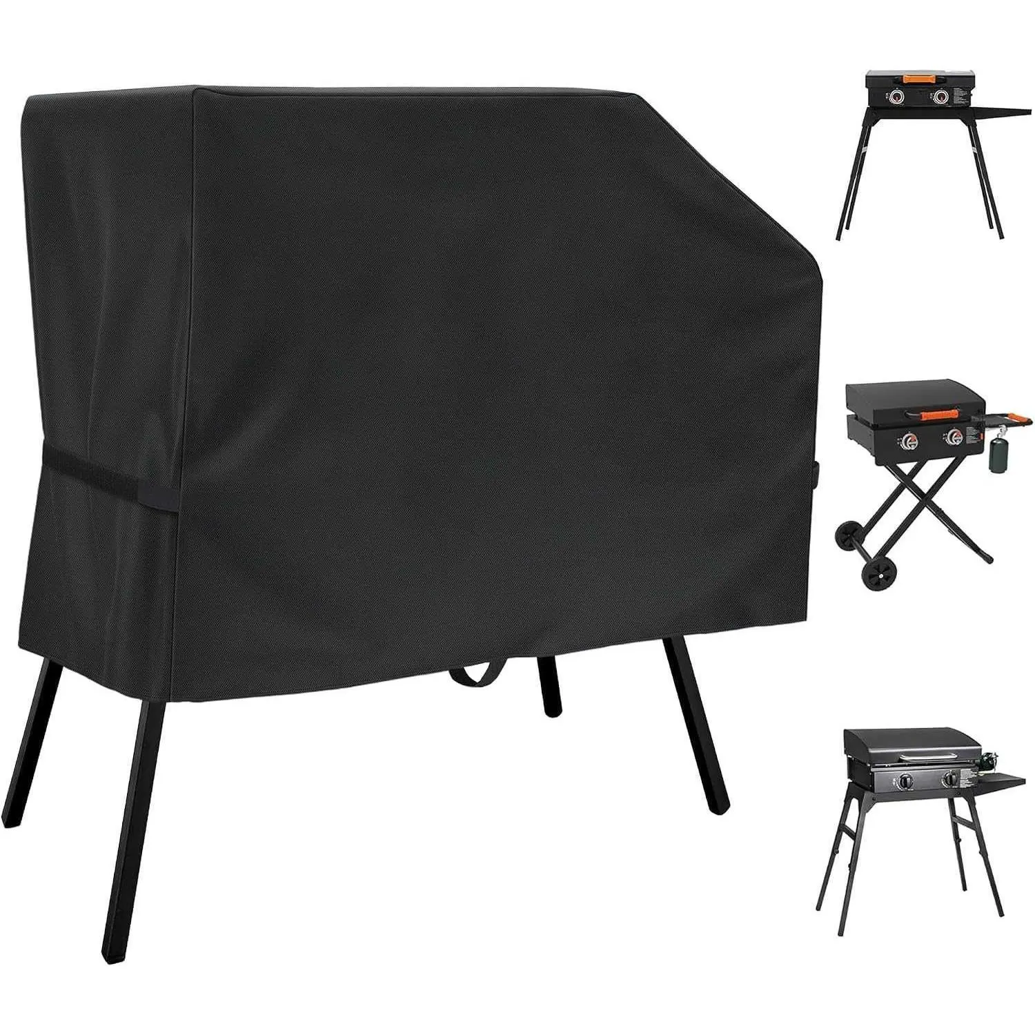 Grill Cover for Blackstone 22 inch Griddle with Hood and Stand,Waterproof Griddle Cover for 17 and 22 inch, Windproof Griddle Accesso DL260808C16