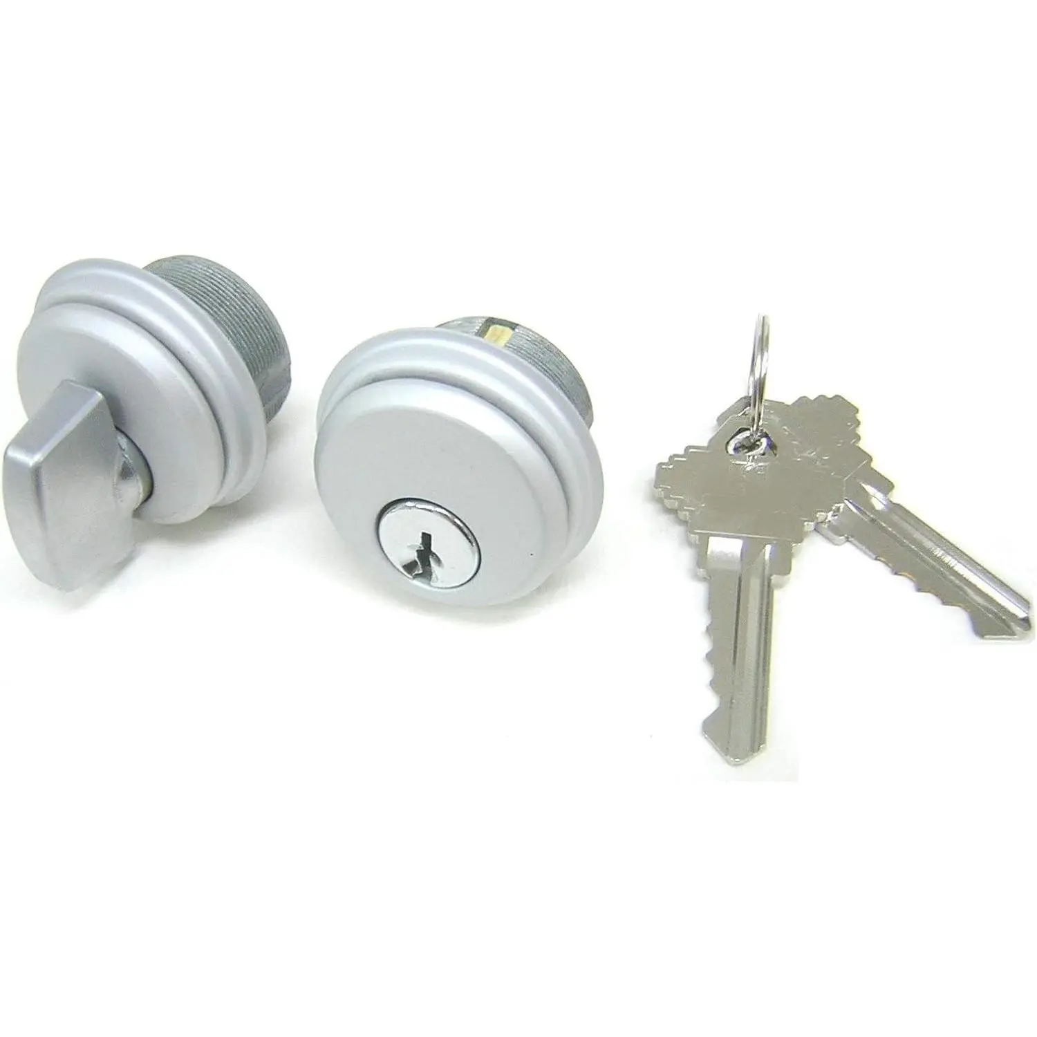 Commercial Storefront Door Mortise Lock Cylinder & Thumbturn Set, Adams Rite Style Cam, Aluminum, 1 Pack