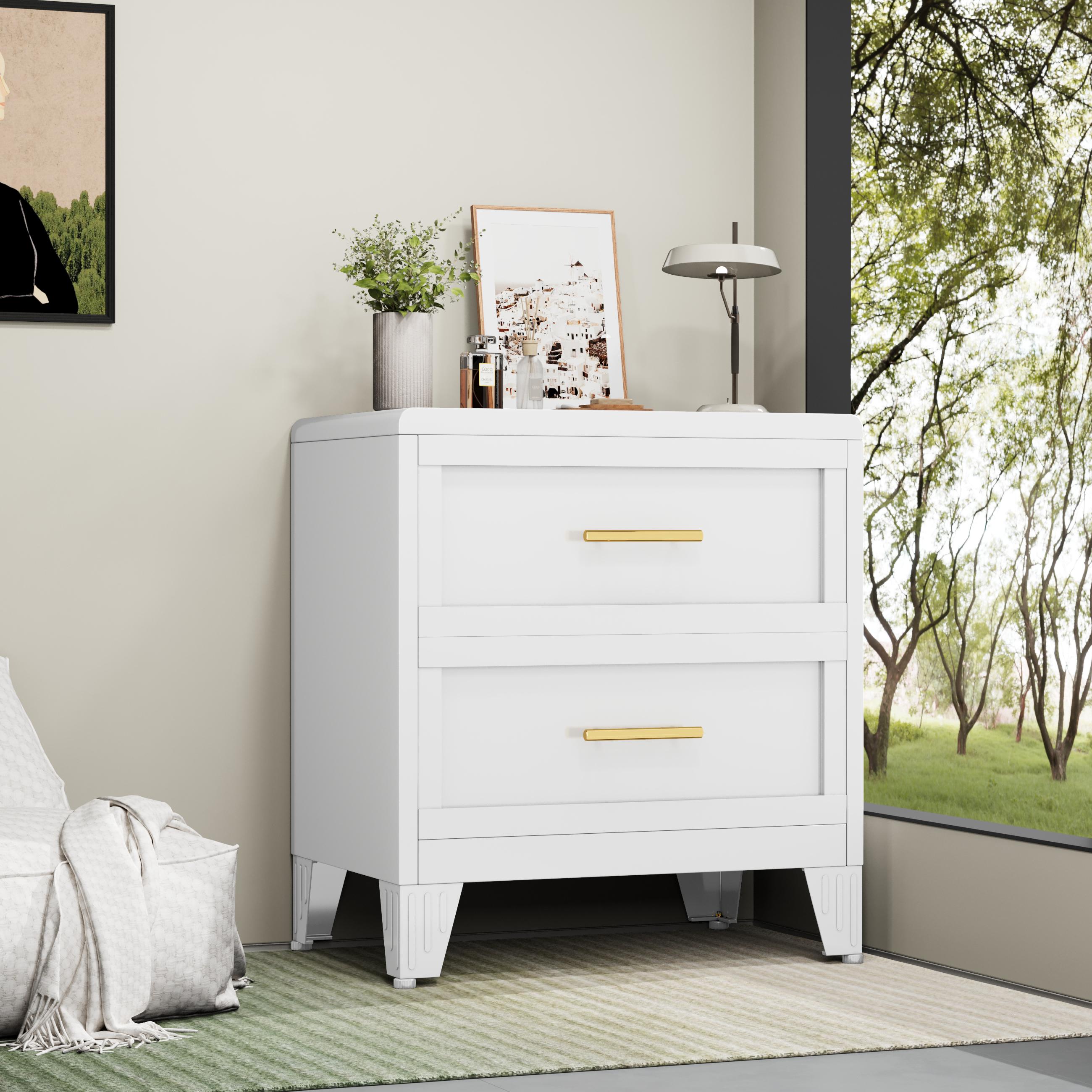 Metal Dresser Tall Narrow Dresser for Bedroom Chest, 53.46" H Drawer Chest, Closet Dressers & Chests of Drawers for Living Room, Hallway (5 Drawers White 24inch Wide)
