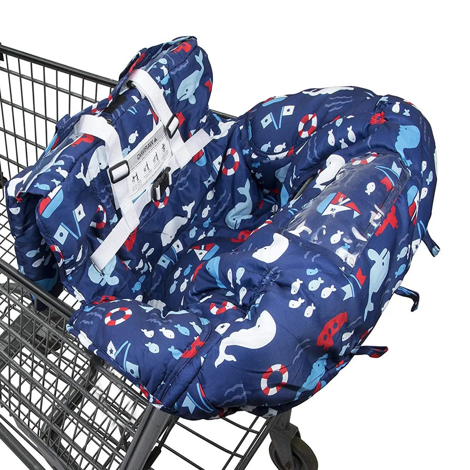 Supermarket Shopping Cart Seat Cushion, High Chair Cover, Stroller Cartoon Cute Cozy Thickened Pad, Newborn Baby Pushchair Accessories