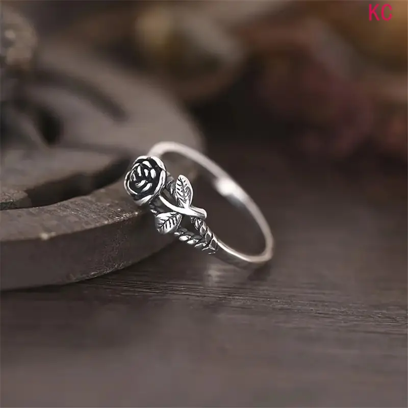 Women's Elegant Flower Design Engagement Ring, Promise Ring Gf, Trendy All-match Promise Ring for Women & Girls, Fashion Vintage Jewelry As Gift for Daily & Party Decor, Wedding Promise Rings