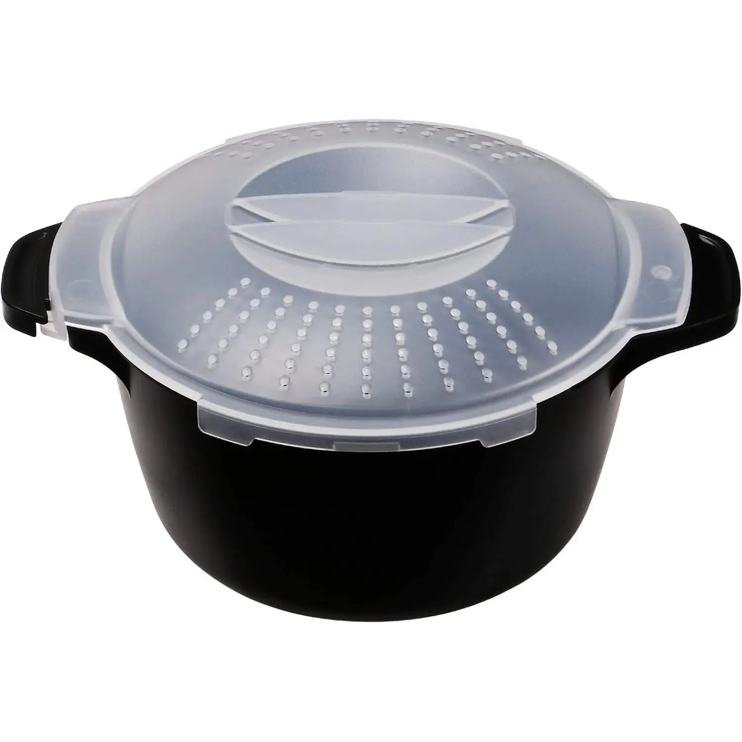 1 Quart Professional Small Microwave Steamer for Vegetables, BPA Free Microwave Cooker, Dishwasher Safe