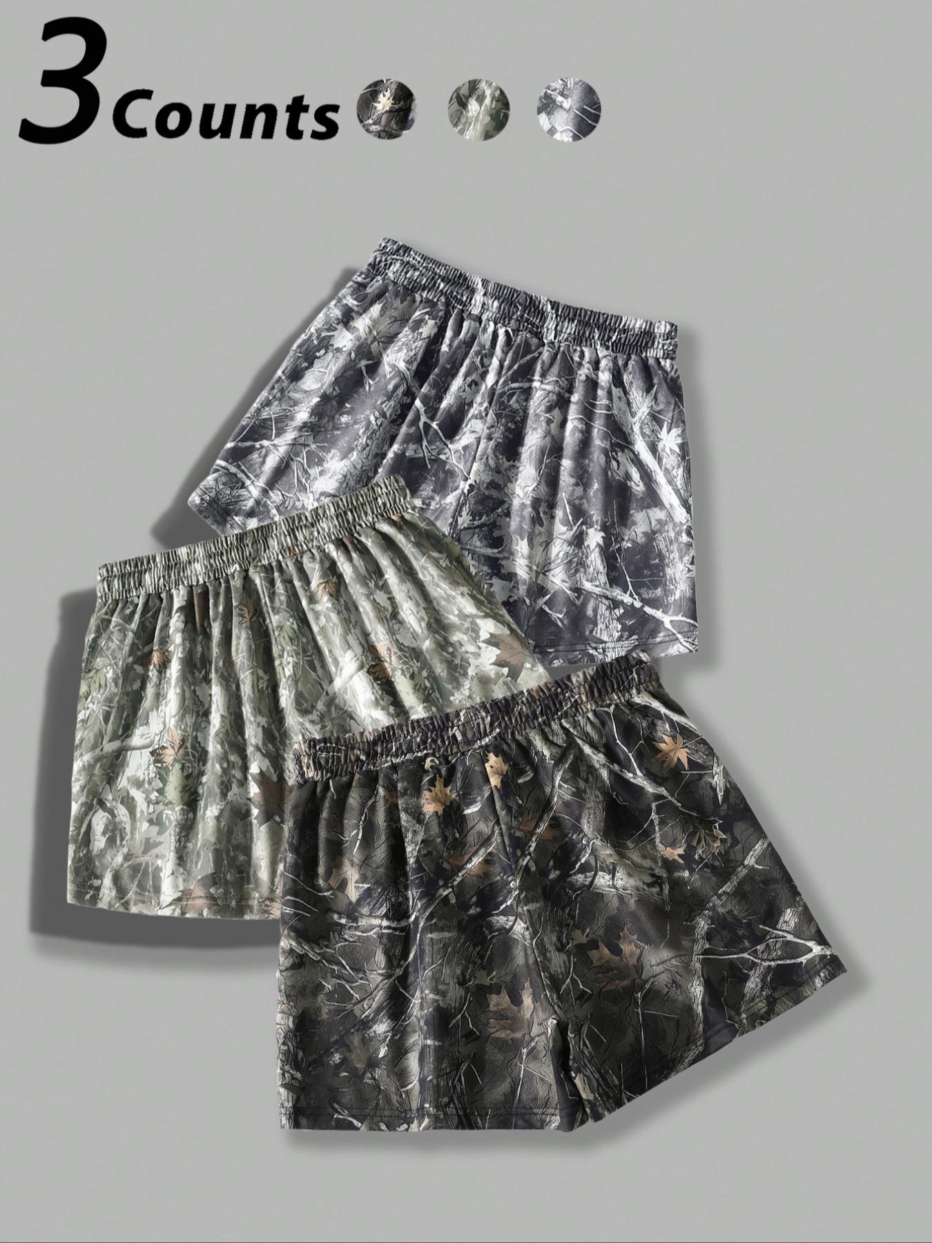 Women's Camo Print Shorts, Athletic Shorts, Casual Comfy Breathable Shorts for Daily Wear, Ladies Bottoms for Summer