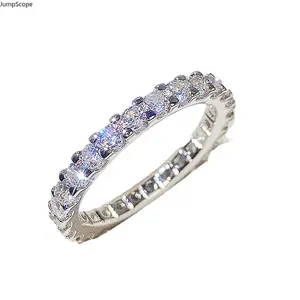 Minimal Luxury Half Pave Accent Ring, Ideal for Stacking With Engagement Rings, Casual Everyday Styling, Formal Occasions & Sentimental Gifts for Her