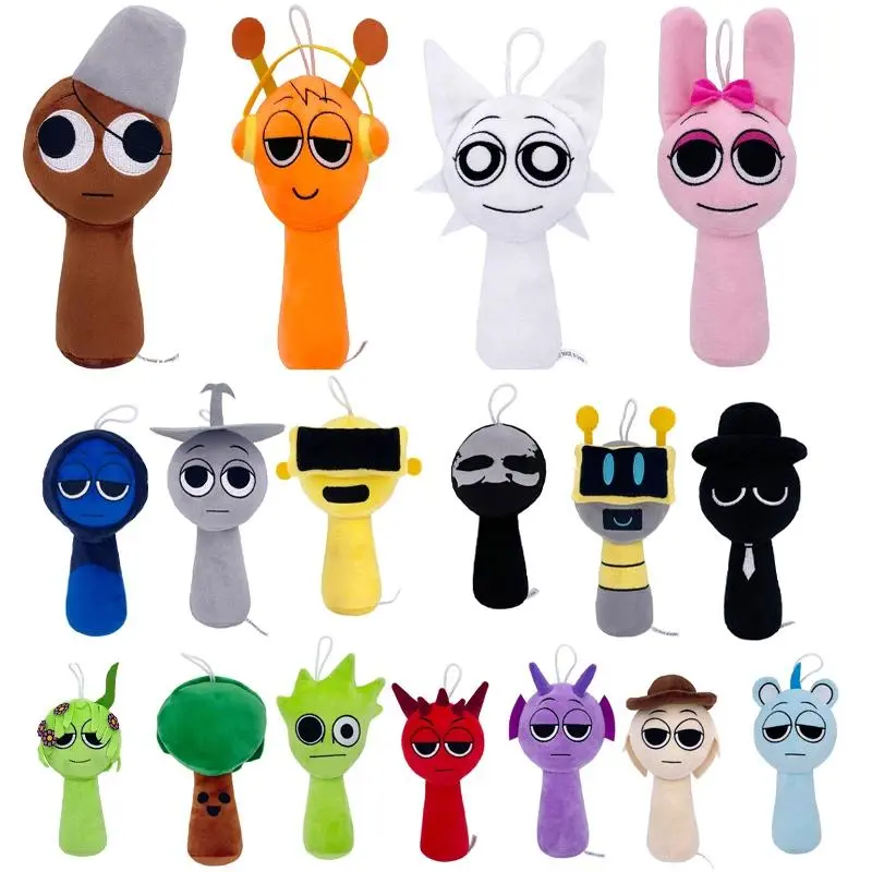 Sprunki Plush Toys Sprunki Plush Doll Sprunki Game Cartoon Pillow Kids Birthday Gifts Stuffed Dolls Christmas Gift
