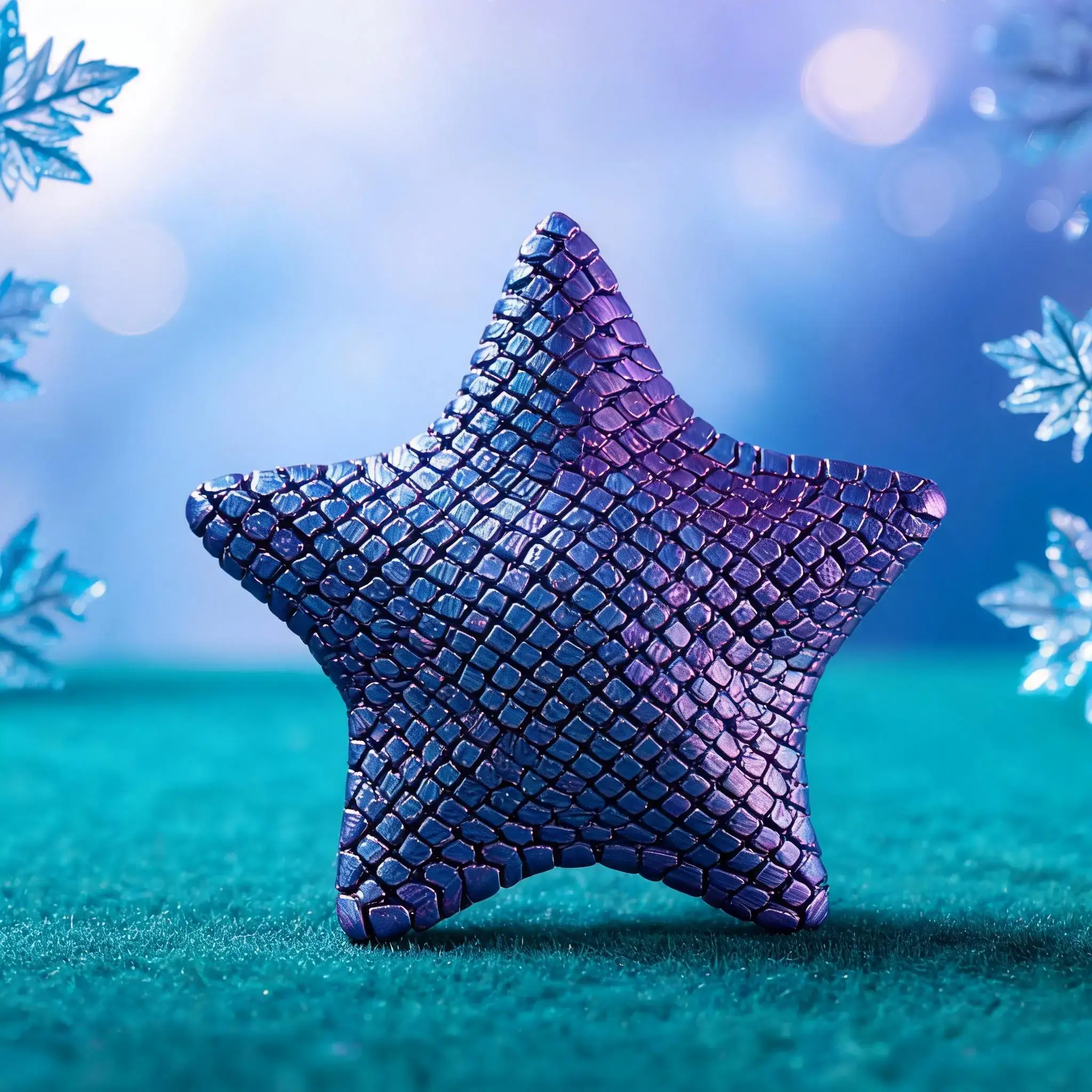 3D-printed cute and flexible starfish - 3D-printed flexible bat desktop starfish toy, fun desktop decoration, unique flexible starfish gift