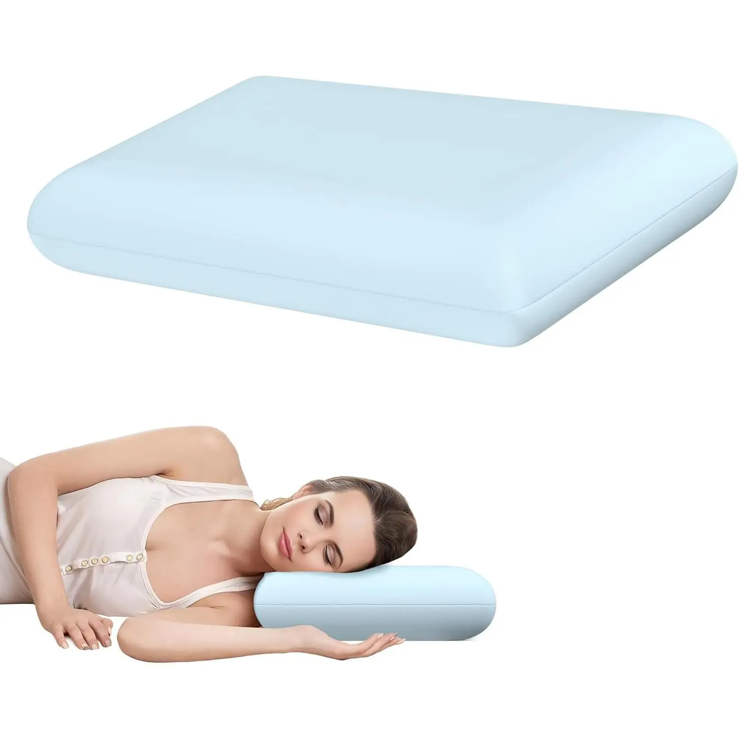 Ergonomic Memory Foam Bed Pillow for Neck & Shoulder Pain – CertiPUR-US High Density Slow Rebound Cervical Support, Cooling Washable Cover, Zero Pressure Orthopedic Design for Spine Alignment, Ideal for All Sleeping Positions & Deep Recovery Sleep