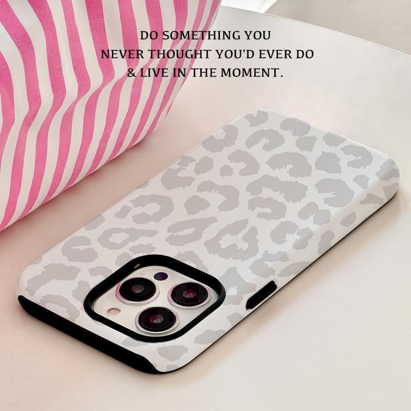 Stylish Leopard Film Case Suitable for IPhone 17 To 11 Models