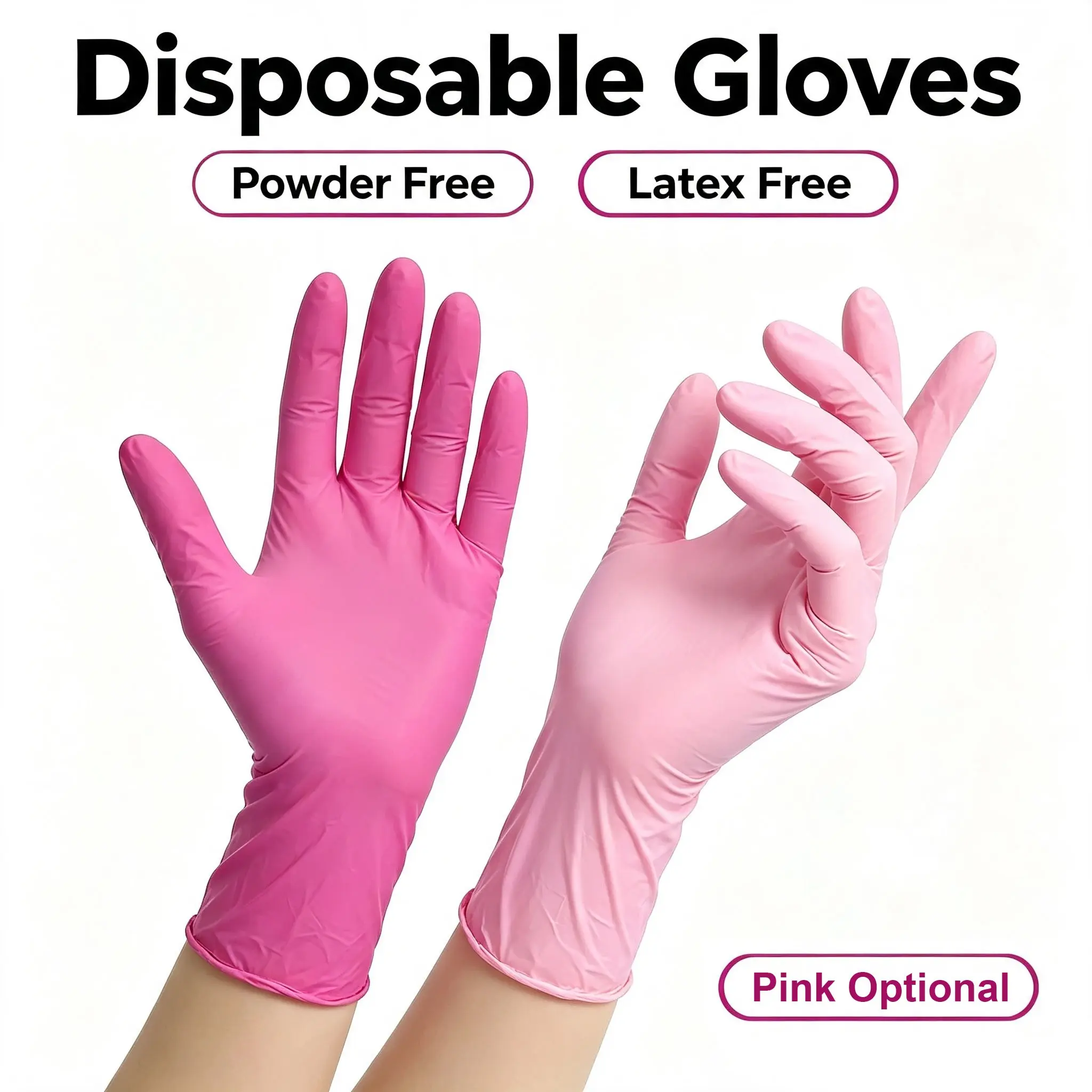 Upgrade Pull-Off PVC Cleaning Gloves, Powder-Free/latex-Free Disposable Gloves, Ideal for Home Cleaning, Beauty Salon, Art Painting, Household Cleaning Gloves