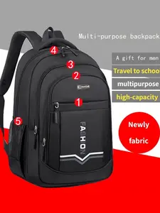 Large capacity double-compartment shoulder bag, men's commuter laptop backpack, business casual women's college student backpack, waterproof travel laptop large capacity commuter bag.
