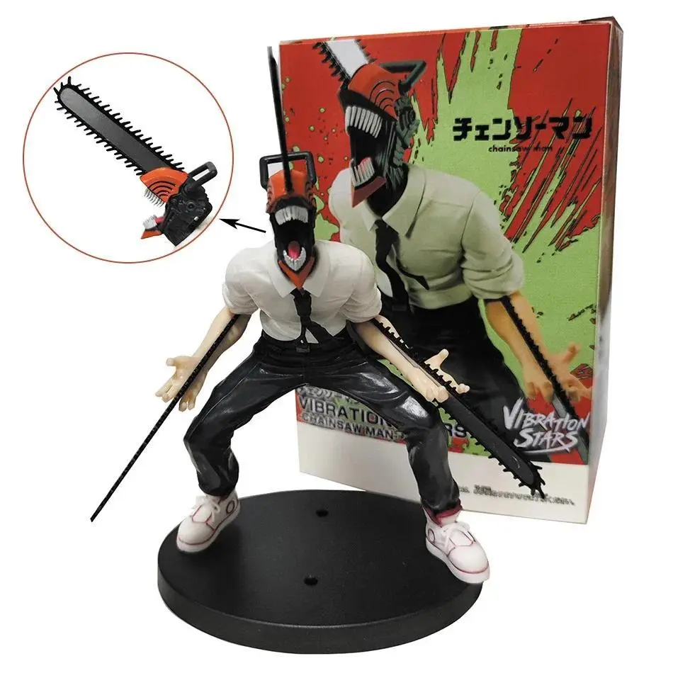 Hot 18cm Chainsaw Man Anime Figure Power Denji Action Figure PVC Chainsaw Man Power Figurine PVC Adult Collection Model Doll Toy
