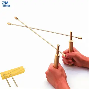 2PCS Upgraded Flexible Rotation Copper Dowsing Divining Rods, Gold Finder & Water Witching Tool for Paranormal  Hunting, Yes No Answer Divination Equipment