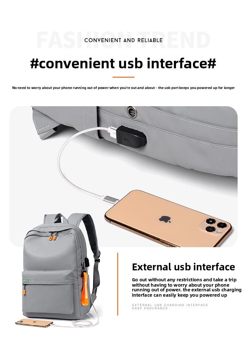 2026 New Student Backpack College Style Large Capacity Simple Casual Laptop Bag Multifunctional Lightweight Versatile Travel Backpack