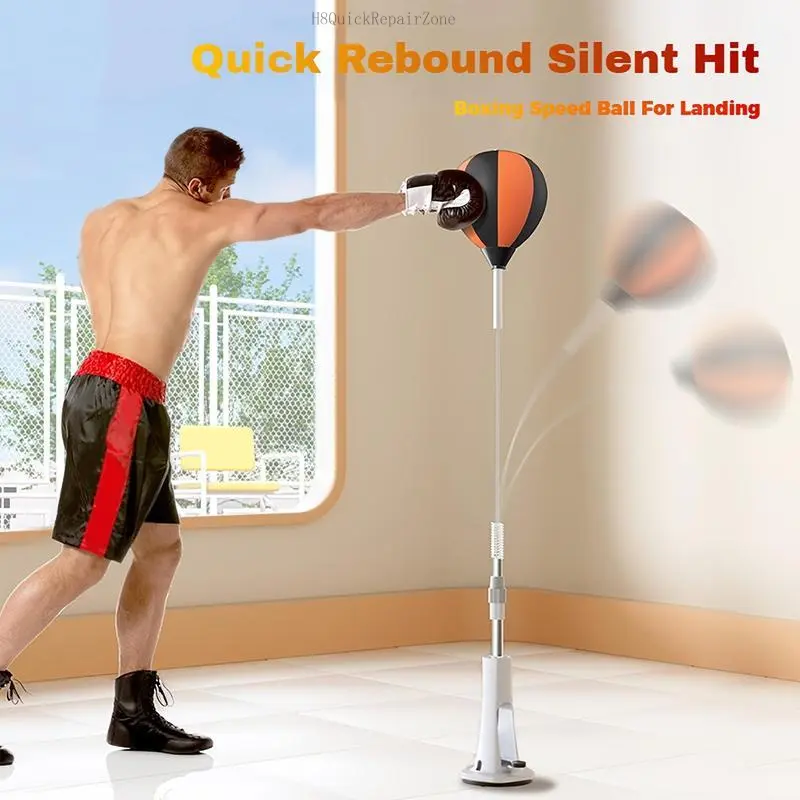 Premium Quality Boxing Speedball + Stand, Adjustable Height, 360° Fast Rebounds, Stress Reliever for Teens, Ideal for Home Use, Quick Repair Zone (Everlane Inspired 17H8)