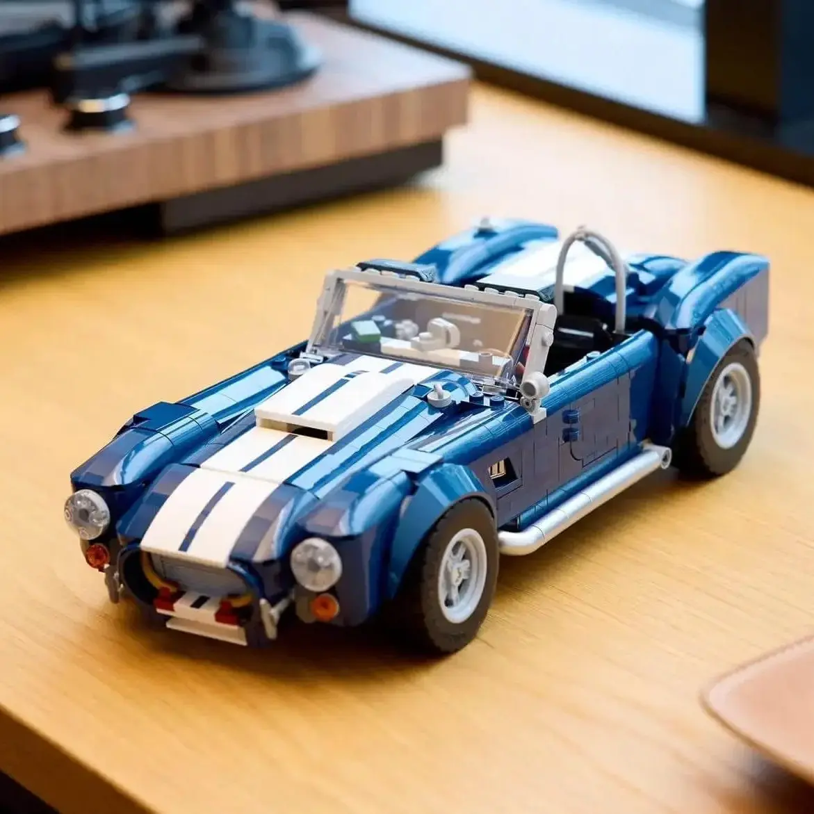 1241 Pieces Shelby Cobra Car Model Building Kit, DIY Building Block, Office Decor, Christmas Birthday Gift, Toy for Boys and Adults, Movie Memorabilia