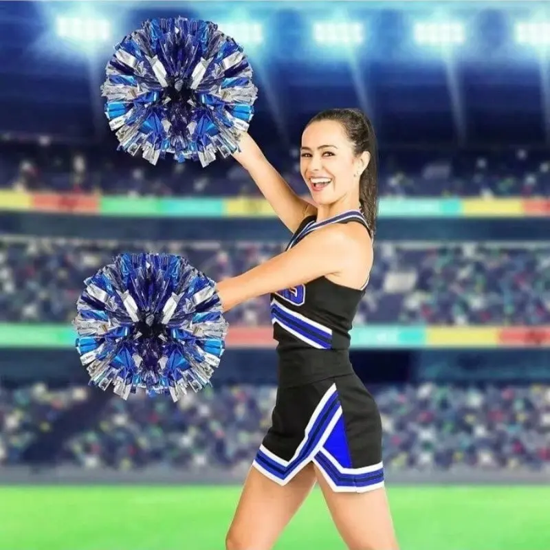 2pcs Dallas Cowboys Cheerleader Set, Blue and Silver Color, High Visibility Plastic, Ideal for Dance, Sports Events, Festive Occasions