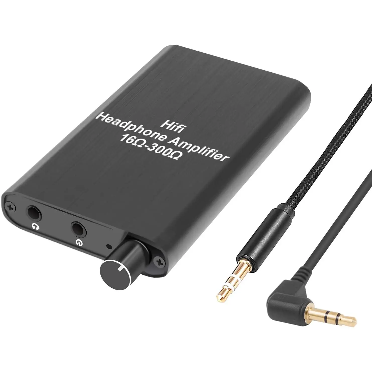 Portable Headphone Amplifier 3.5mm Audio Rechargeable Two-Stage   HiFi Headphone Amplifier Compatible MP3/4, Phones,  and Various 3.5mm Audio Digital Devices