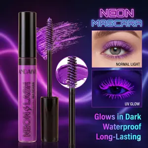 low in the Dark Neon Mascara | UV Blacklight Fluorescent Colored Mascara Waterproof Long Lasting | Perfect for Rave, Music Festival, Cosplay, Clubbing Makeup
