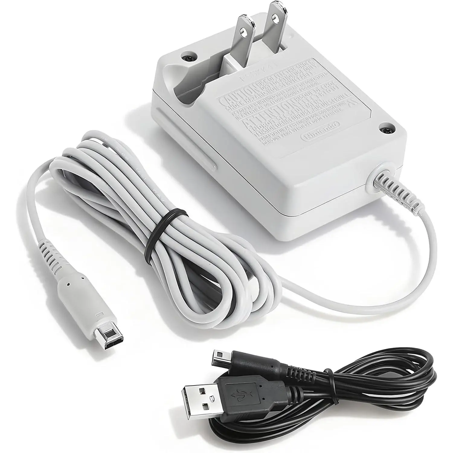 Electronic Handheld Console Wall Plug Charger with Cord, Automatic Secure Charging, Synthetic 100-240V DC4.6V/900mA Adapter for 3DS, DSi, DSi XL, 2DS, 2DS XL