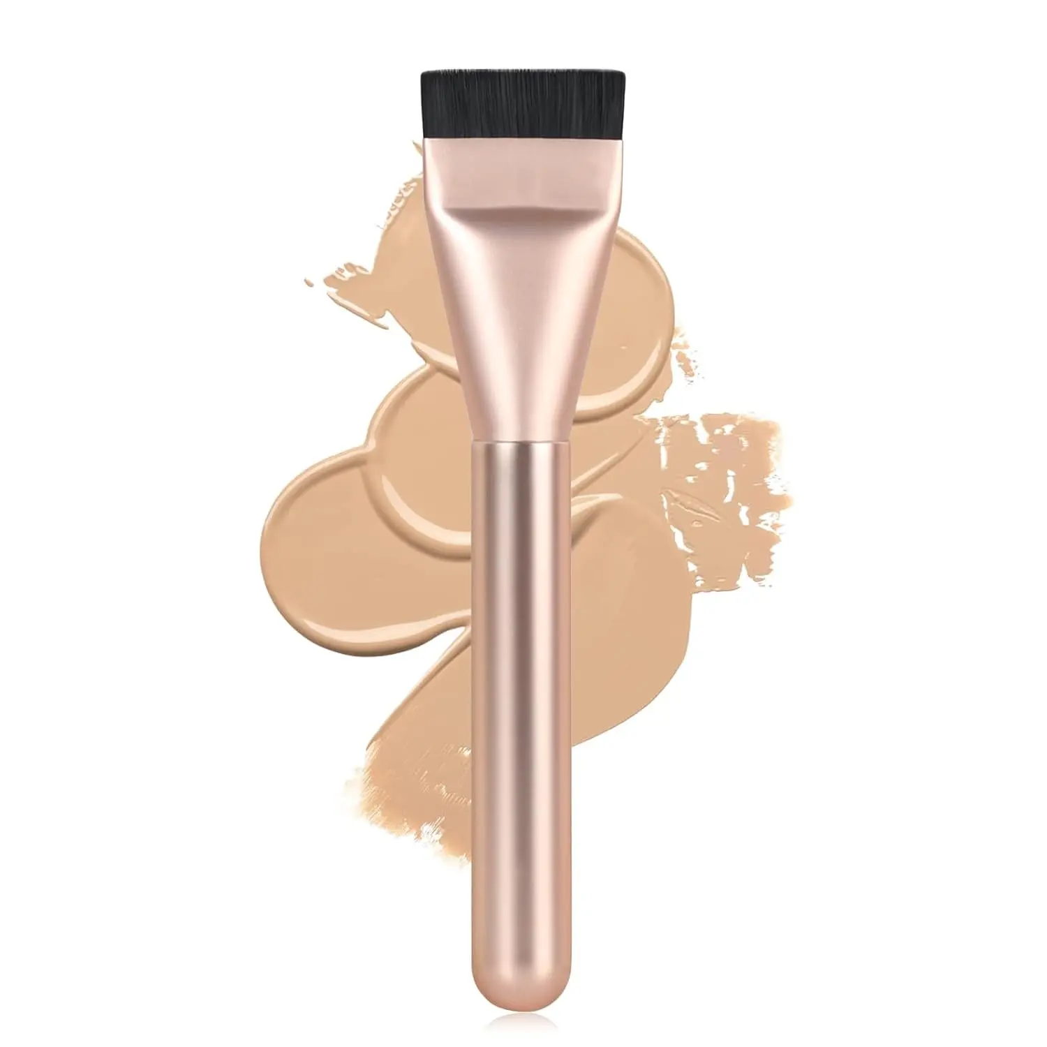 Flat Foundation Brush,Korean Makeup Brush Spatula Facial Brush for Liquid Foundation,Premium Face Makeup Brush for Blending Cream