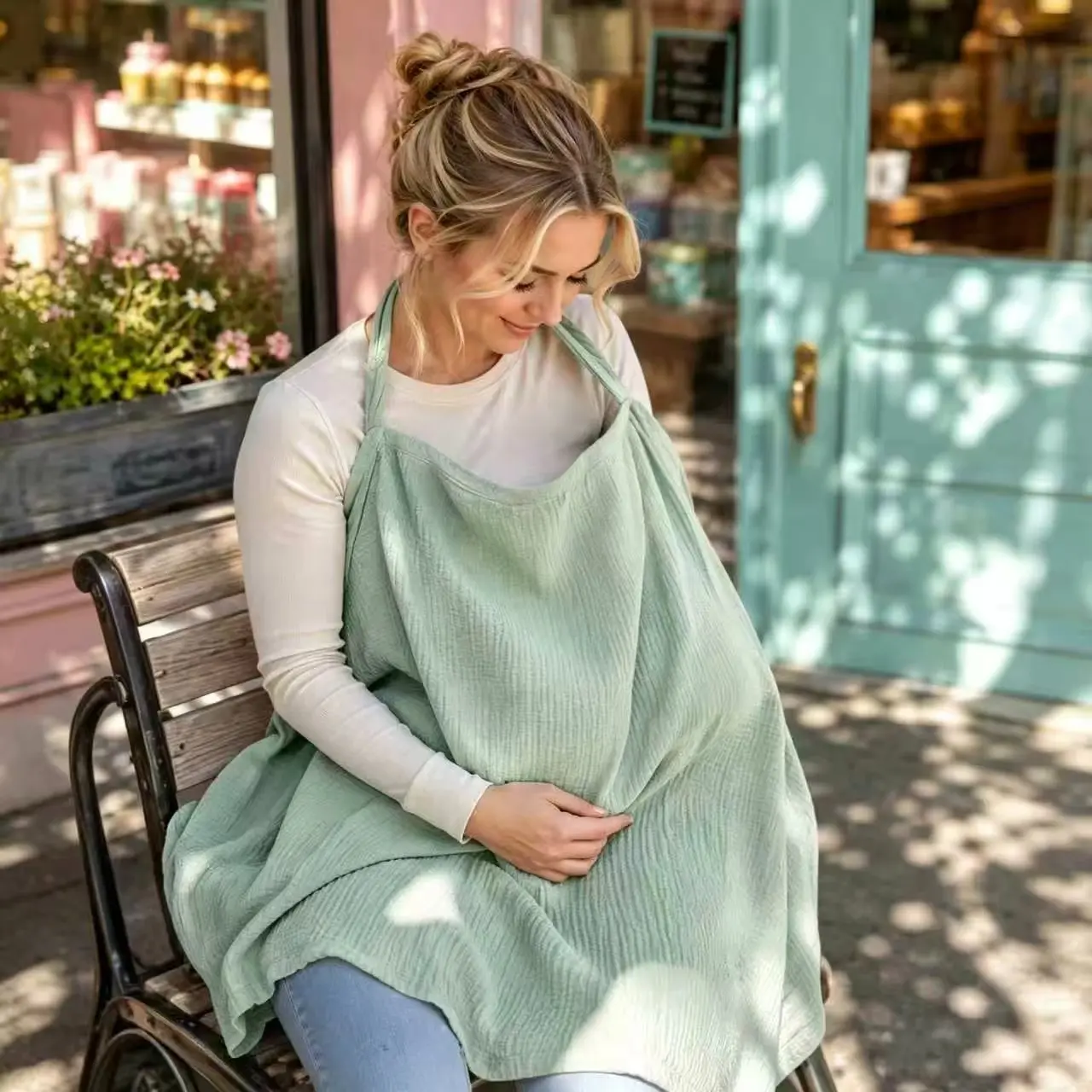 Breastfeeding Scarf, Comfortable Nursing Accessory, Nursing Cover, Essential for New Mothers, Soft and Durable Material, Perfect for Daily Use, Mom