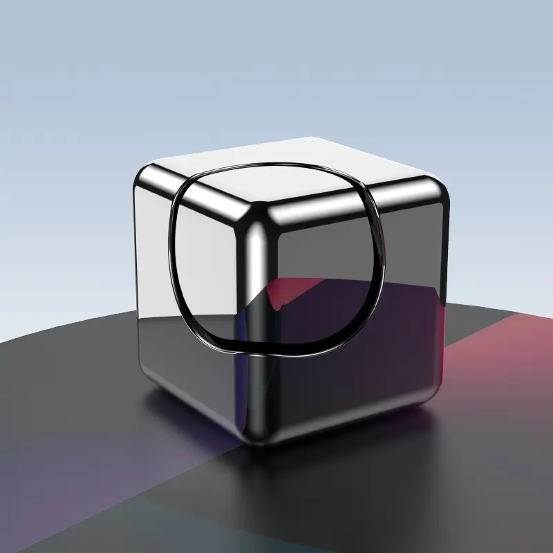 Rotating Fidget Cube Spinner Rotatable Stress Relief Portable Hand Toy Desktop Decompression Gadget Ideal for Office & Daily Use