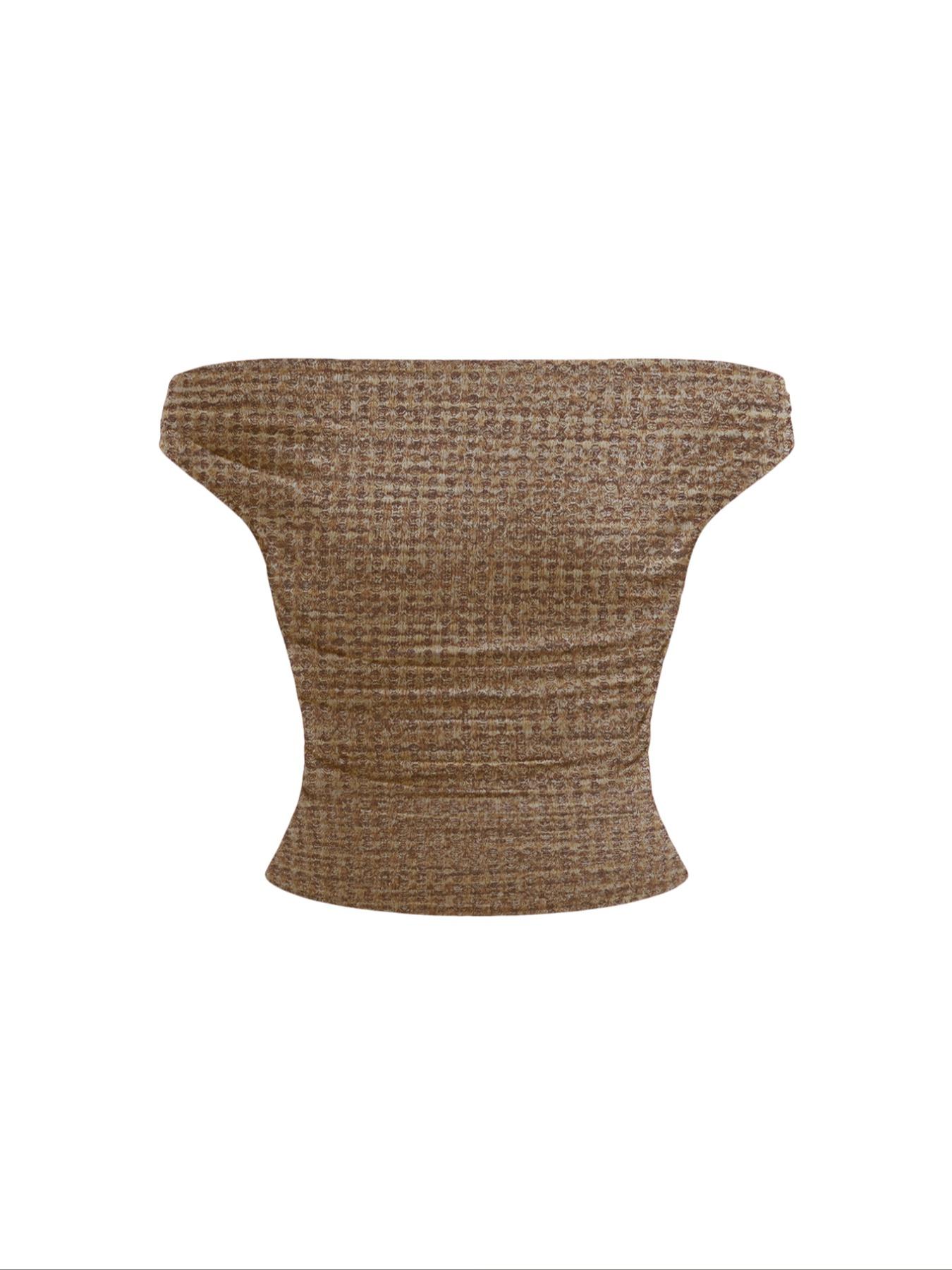 Women's Solid Off Shoulder Tee, Elegant Fashion Ruched Top for Daily Outdoor Wear, Ladies Clothes for All Seasons