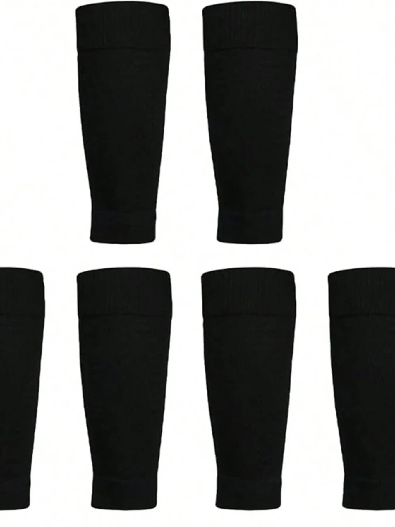 Professional Soccer Socks, Outdoor Sports Leg Guards, Men's Long Knit Ankle Sleeves, Moisture-Wicking, Running Knee Pads, 4/6 Pair Set, Sports Fit Socks