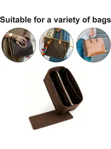 2026 Purse Organizer Insert for Handbags included Base Shaper, 2pc Set Bag Organizer with Zipper, Felt Bag Organizer for Tote bag, Purse Organizer for Speedy, Neverfull, Le Pliage Handbag and More, Handbag Storage Devices, Storage Bag for Women