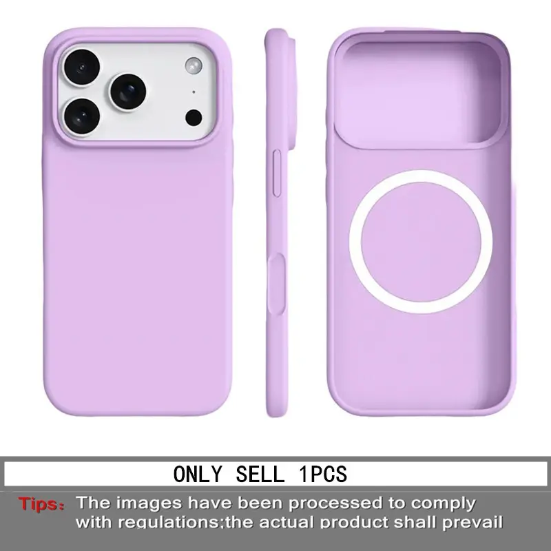 1 piece BASE MORE COVER ultra-thin magnetic liquid silicone Smartphone case for Apple mobile phones, Soft touch feel, soft edge wrapping, matte soft shell case, skin-friendly texture, naked phone case, suitable for Apple iPhone 17 Pro Max/16/15/14/13 P