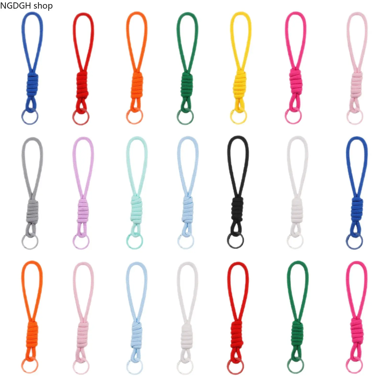 Adjustable Wrist Strap - Braided Rope Keychain Lanyard, Soft Comfortable Hand Strap, Trendy Minimalist Fashion Accessory for Women Men