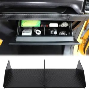Glove Box Compartment Organizer Dividers for Ford Ranger 2023-2026 - Plastic, Interlocking, Plug-and-Play, 3 Compartments, 24-Month Warranty, Center Console Insert for Stowing & Tidying Interior Storage Tray Partition Accessories